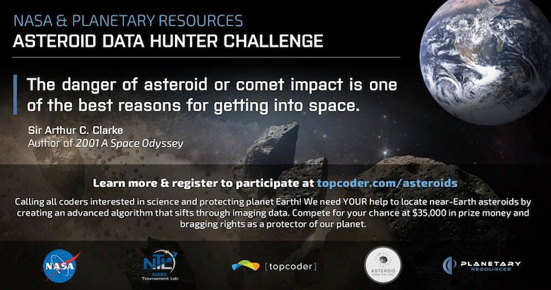 Concurso de la NASA para identificar asteroides