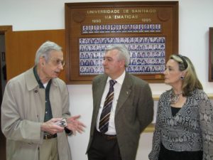 Jonh Nash co matemático Juan Viaño, na súa visita.