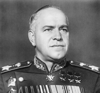 O mariscal soviético Zhukov.